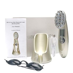 Massage Gun Laser Hair Growth Comb Pon Light Therapy Hairbrush Scalp Anti Loss Behandling Massager Regrowth Borste