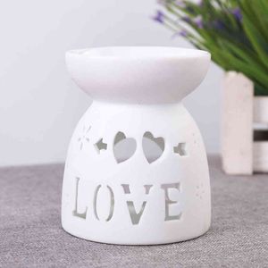 Ceramic Essence Oil Burner Hollow Aromatherapy Stove Candle Light Holder Night Fragrance Lamp Home Decoration Accessories