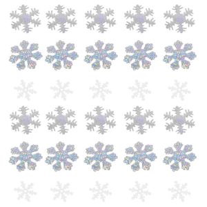 Christmas Decorations 300Pcs Snowflakes Confetti Table Xmas Party Decors