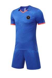 Мужские спортивные костюмы Inter Miami CF, спортивный костюм с лацканами, дышащая дышащая рубашка с сеткой на спине, крутая спортивная рубашка с короткими рукавами для отдыха на открытом воздухе