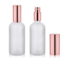 Tomma frostade parfymflaskor Atomizer 2oz Glass Mist Sprayer Refillerbara Travel Atomiser Containers