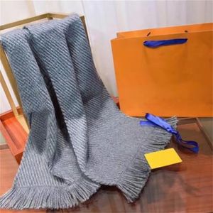 2021 sciarpe inverno unisex 100% sciarpe in lana lana classica lettera avvolgere unisex signore e ragazzi scialle di cashmere scialle zoppo originale sciarpe