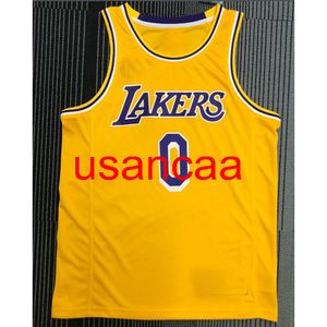 Tutti i ricami 8 stili 0 # Westbrook Maglia da basket gialla retrò stagione 2021 Personalizza la gioventù delle donne degli uomini aggiungi qualsiasi nome numerico XS-5XL 6XL Vest