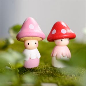 Wholesale terrarium figurines for sale - Group buy Mushroom Figurine Cactus Ornament DIY Material Moss Terrarium Decor Micro Landscape Accessories Miniature Fairy Garden DIY DH5566