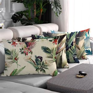 Подушка/декоративная подушка fuwatacchi 50x70cm растения цветочный рисунок одно боковой диван диван подушки для корпуса.