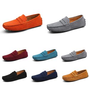 Wholesale tan loafers for sale - Group buy men casual shoes loafers triple black white Chocolate Ivory Yellow Light Tan Dark Navy mens trainers sneakers jogging walking six