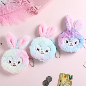 Tavşan Peluş Sikke Çantası Paskalya Küçük Taşınabilir Bunny Coins Çanta Kızlar için Paskalya Partisi RA11713