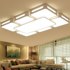 Factory Direct Selling LED Ceiling Lamp Living Room Dining Modern Simple Rectangle Creative Sky City Lights