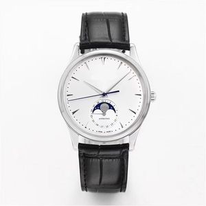 39mm Ultra Ince 9.9mm Erkekler İzle Moon Moonphase Aylık Değişim Otomatik 925 Q1368420 GF En Kaliteli V3 Saatler Safir Su Geçirmez Orologio di lusso