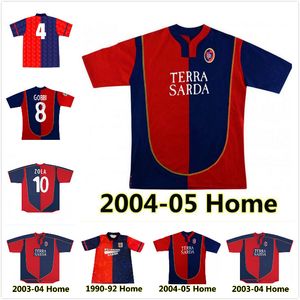 1990 1992 2003 2004 2005 Cagliari Calcio piłka nożna 03 04 05 Retro Suazo Zola Conti Gobbi Godin Joao Pedro Marin Simeone Sottil Pavoletti Maglie Da Football Football