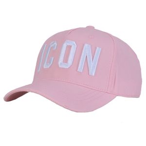 Dsqicond2 varumärke 2020 mode ikon brev mens baseball kvinnor snapback rosa pappa hatt bomull ben trucker keps