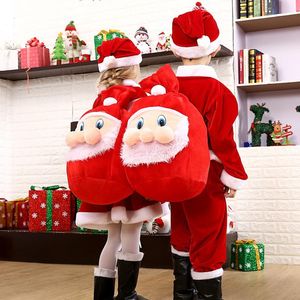 Christmas Decorations Cute Christma Backpack Fun Xmas Candy Bags For Kids Children Gift Santa Claus Party Packet Year Present Home Decor
