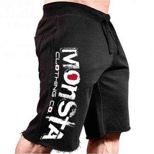 Algodão Sport Shorts Homens Quick Seco Fit Corrida Corrida Jogos Homens Ginásio Fitness Shorts Workout Calças curtas H1206
