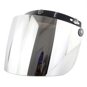 Motorcycle Helmets Windproof 3-Snap Visor Lens Shield For Flip Up Down Open Face Anti Glaring Helmet AccessoriesMotorcycle