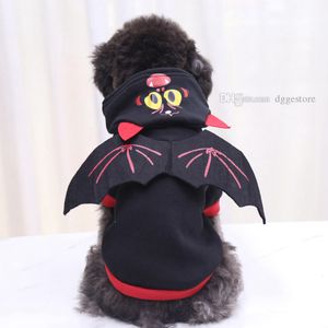 Psy Kostium Dog Odzież Zabawna Śliczna Halloween Garnitur Ciepły Spider Bat Kształt Bluzy Dyni Pet Winter Ubrania Bluza Płaszcz Role Odtwórz Odzież A91