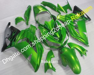Carrozzeria per Kawasaki ZX-14R 2012 2013 2014 2015 ZZR1400 ZZ-R1400 ZX14R ZX 14R 12-15 Kit carenatura sportiva nera verde (stampaggio ad iniezione)