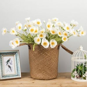 Konstgjorda växter Multi Use Handmade Faux Silk Flower Display för gåvor Hem bröllopsdekoration Partihandel Dekorativa blommor kransar