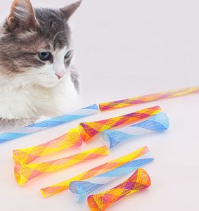 ペット用品猫春のチューブおもちゃ伸縮性の子猫春ティーザー猫インタラクティブな咀嚼玩具