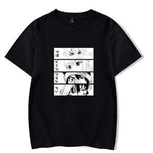 Dr Stone Senku Hot Anime T-shirt Short Sleeve O-neck Loose Fashion Print X0528