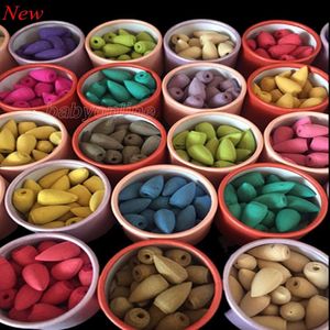 25pc/Box Backflow Cone Incense Natural Plant Cones Incense Indoor Office Aromatherapy Sandalwood Lavender Jasmine Incense