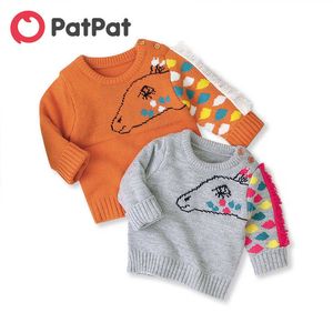 Abbigliamento per neonati primaverili e autunnali Maglioni geometrici neutri Maglione con stampa di cavalli per vestiti da bambina 210528