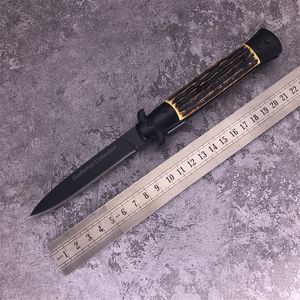 Codefather Collection N239F Классический быстрый складной нож Открыть ступенька Mafia 440C Blade ABS + стальная ручка для выживания EDC Открытый