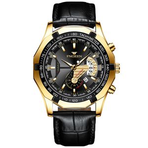 Watchbr-novo relógio colorido esportes estilo relógios de moda (cinto ouro shell preta)
