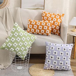 Cushion/Decorative Pillow Romantic Floral Cushion Cover Pink Purple Yellow Green For Home Decoration Living Room Bed Sofa Couch Chair 45