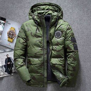 Men Jackets Winter Thick Padded Parka Men Coat Wadded Long Hooded Casual Warm Snow Windbreaker Overcoat Male Jackets Overcoat Y1103