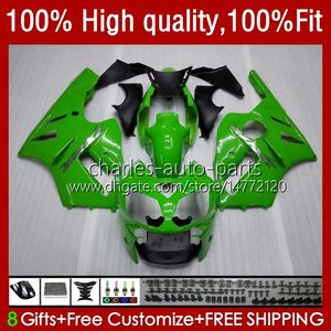 Einspritzverkleidungen für KAWASAKI NINJA ZX1200 ZX 12R 1200CC 1200 CC ZX1200C ZX 12 R 02-06 3No.23 ZX12R 02 03 04 05 06 ZX-12R 2002 2003 2004 2005 2006 OEM Body Kit Lager grün schwarz