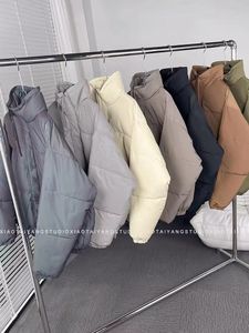 Şişme Ceketler toptan satış-SS20 Erkekler Aşağı Kış Moda Kirpi Ceket Mans Kadınlar Temel Mektup Baskılı Ceketler Ceket Erkekler Tasarımcı Fermuar Streetwear Coats