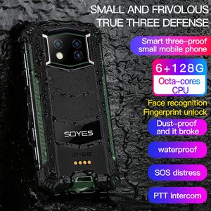 3.5 Sağlam 3G 4G Akıllı Telefon 4GB+128GB Octa Çekirdek Kilitli Android Telefonlar NFC WiFi GPS Parmak İzi PTT FM BT SOS Yüz Kimliği 13m Kamera Su Geçirmez Cep Telefonu 3800mah ABD Europ