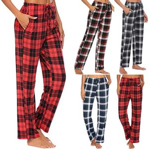Kvinnors sömnkläder! Mjuk komfort unisex full längd bomulls sömnbyxor lounge hemma kvinnor pyjamas bottoms