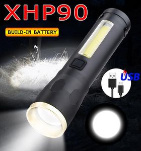 懐中電灯トーチ60000Lumen XHP90強力なLED 18650 USB充電式戦術トーチランタルナランプキャンプ