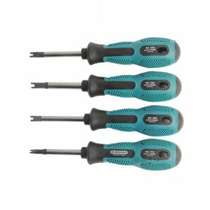 Handverktyg 4PCS skruvmejsel Set Bits U Forktyp Magnetic Slotted Screw Driver Multi Function Home Repair Tool