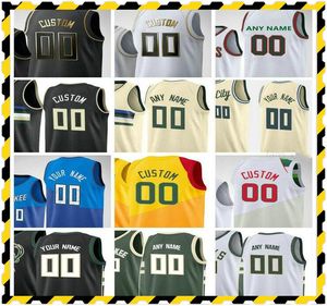 Giannis impresso personalizado Bobby 9 Portis D.J. 5 Wilson Donte 0 Divincenzo Bryn 7 Forbes Torrey 3 Craig Homens Mulheres Crianças Juvenil Basketball Jerseys