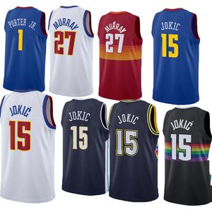 Men Basketball Nikola Jokic Jamal Murray Michael Porter Jr. Aaron Gordon Caldwell Pope Bruce Brown Jeff Green Christian Braun Vlatko Cancar Jerseys