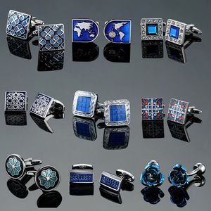 Metall Messing Emaille Manschettenknöpfe Mode Französisch Mann Hemd Casual Top Business Hemd Manschettenknöpfe Ärmel Knopf für Männer Schmuck Will und sandig