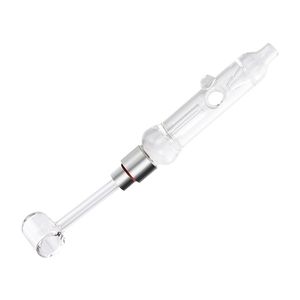 CSYC NC029 Smoking Pipe Glass Water Bong Air Hole Recycle Dab Rig Bubbler Bongs 510 Quartz Banger Nail 45/90 Degree Ceramic Quartz Tip