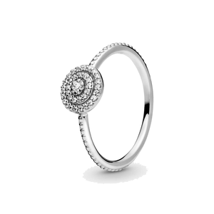 Feiner Schmuck, authentischer Ring aus 925er-Sterlingsilber, passend für Pandora-Charm, eleganter funkelnder Verlobungsring zum Selbermachen