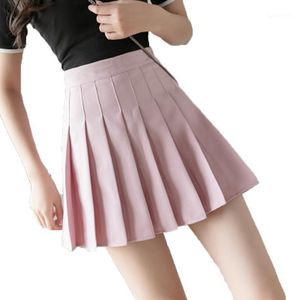 Skirts Mini Pleated Skirt Y2k Zipper High Waist School Summer Korean Style A-Line Black Streetwear Big Size Grey Short