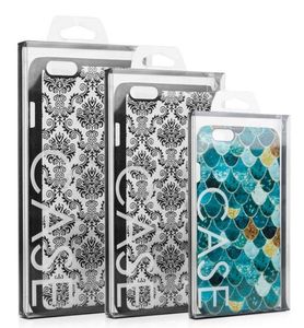 Universal PVC Plast Tomt Retail Package Box Mobiltelefonfodral Förpackningslådor för iPhone XS Max XR X 8 7 6 Plus Samung