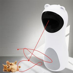 Cat Toy Intelligent Interactive Tease LED Laser Leksaker för katter Automatisk Multi-Angle Training Hand Håll-läge Spin Electronic Pet 211122