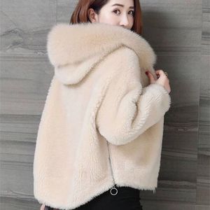 女性のフェイクの毛皮のコート模造ぬいぐるみジャケット冬ファッションカジュアルショートの服211220