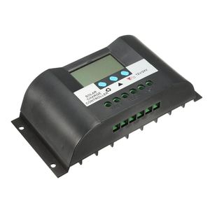 LCD 30A 12V / 24Vオートスイッチソーラーパネルバッテリーレギュレータ充電コントローラ