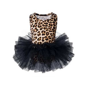 Vestito da ragazza per bambini Vestito da balletto per bambini Vestito da ballo Vestito da ballo senza maniche Tie-Dye Abiti da festa Costume da principessa 2-8 anni Q0716