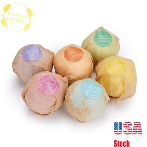 Bathbomb 2.1oz * 6 sztuk z olejem istotnym zapach sole kąpielowe Box Assorted Bathbom Fun Gift Organic USA