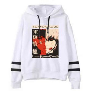 Kaneki Ken Hoodie Tokyo Ghoul Sweatshirt Pullovers Tops Unisex Y211118