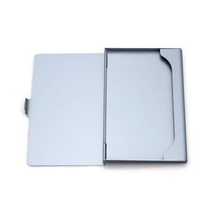 Hot Silver Pocket Business Name Credit ID Kartenhalter Metall Aluminium Box Cover Case Großhandel kostenlos