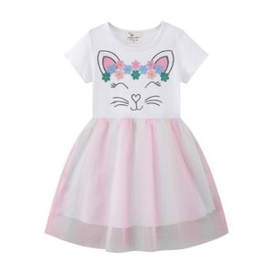 Girls Party Dresses Tutu Birthday Gift Princess Wedding Children's Cartoon Animals Emrboidery Hot Selling Frocks